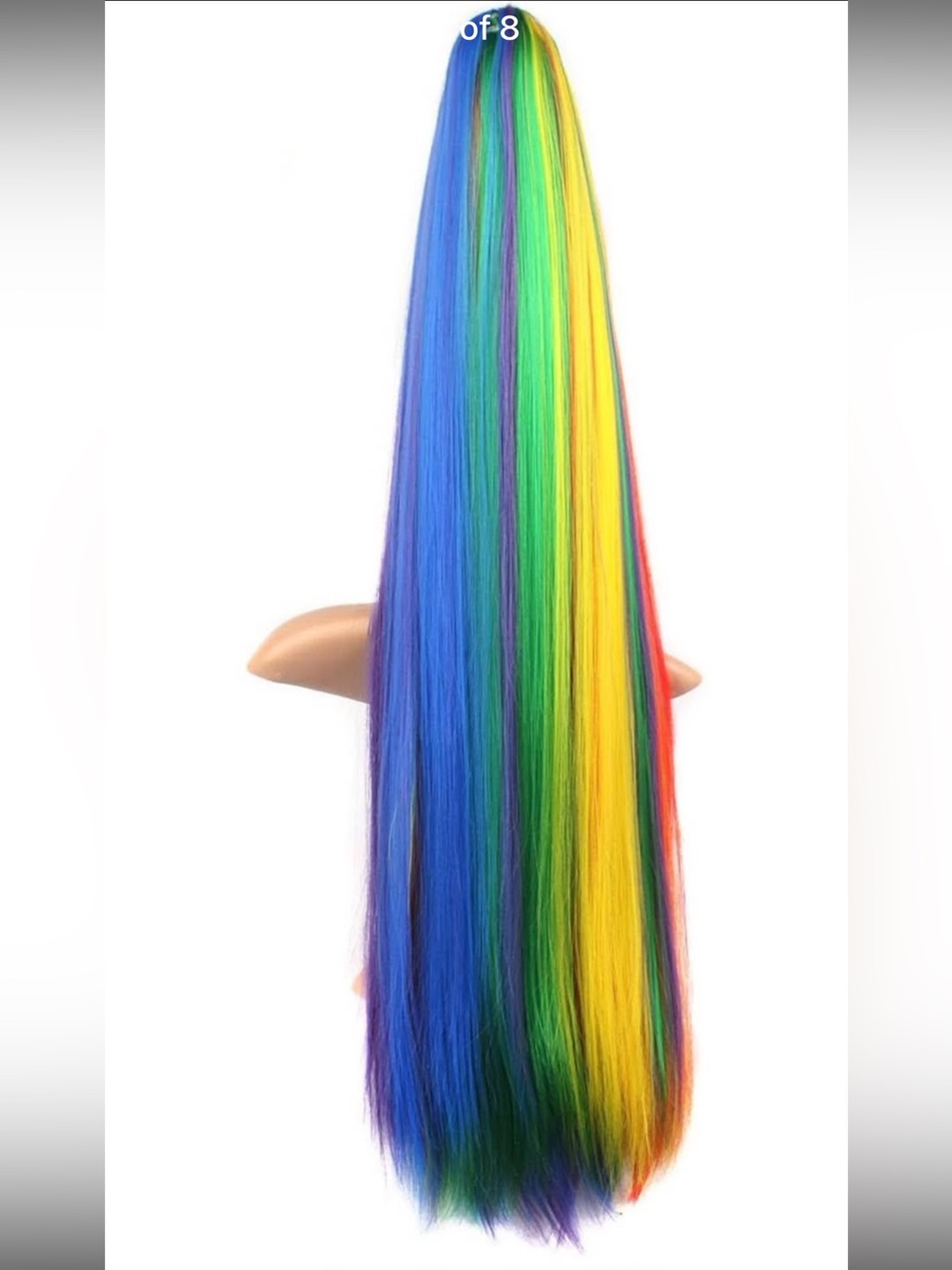 Rainbow Multi-Color Clip-In Hair Extension